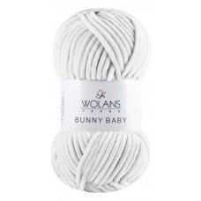 Пряжа плюшевая Wolans Bunny Baby (Банни Бейби) цвет 01 белый