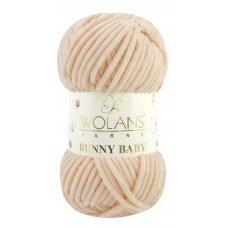 Пряжа плюшевая Wolans Bunny Baby (Банни Бейби) цвет 42 телесный