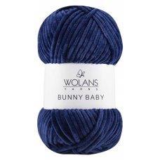 Пряжа плюшевая Wolans Bunny Baby (Банни Бейби) цвет 17 тёмно-синий
