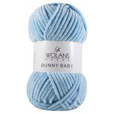 Пряжа плюшевая Wolans Bunny Baby (Банни Бейби) цвет 11 светло-голубой