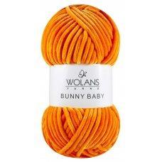 Пряжа плюшевая Wolans Bunny Baby (Банни Бейби) цвет 25 апельсин