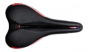 Седло велосипедное DDK 250V (черный/красный)