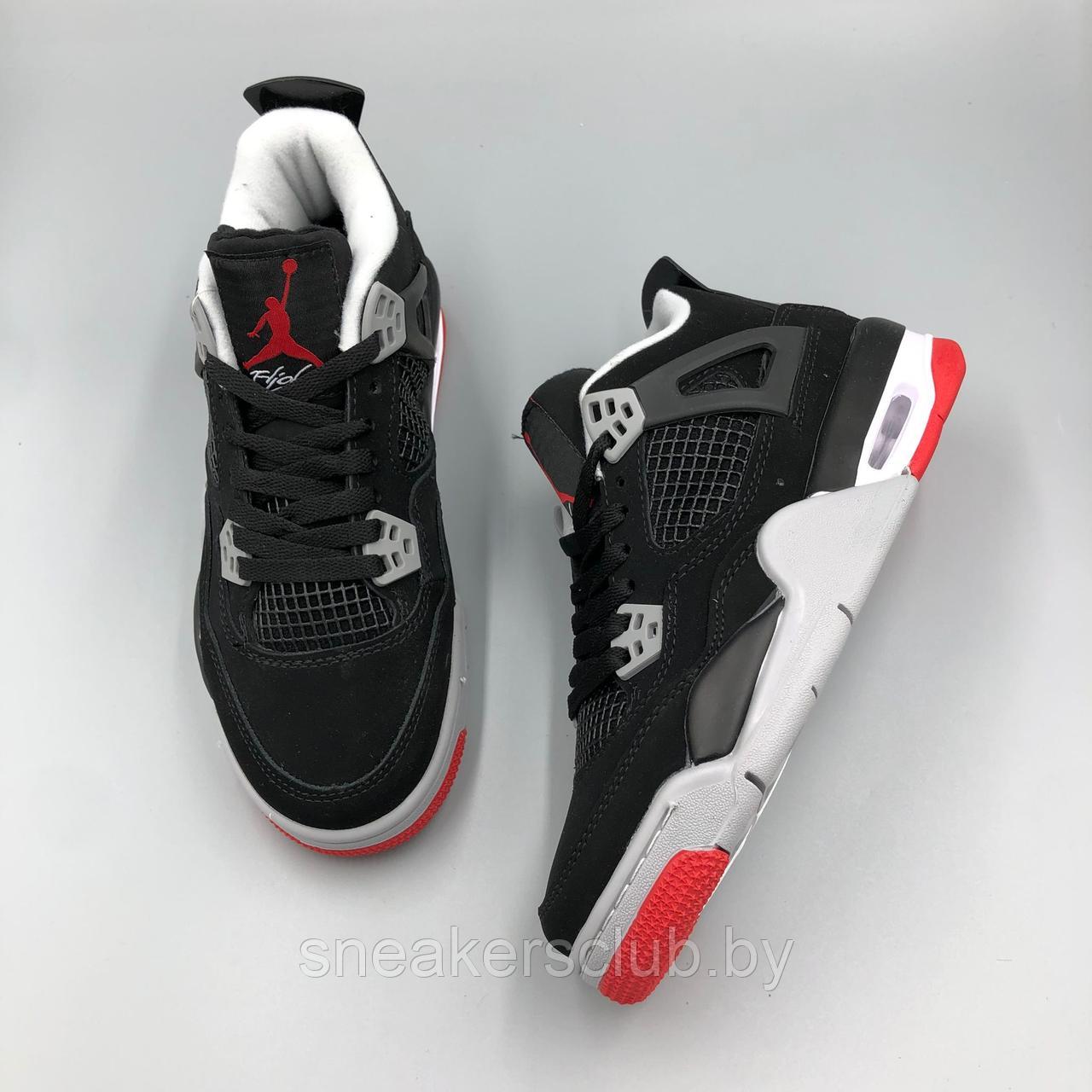 Кроссовки черные женские Nike Jordan 4/ демисезонные/ повседневные