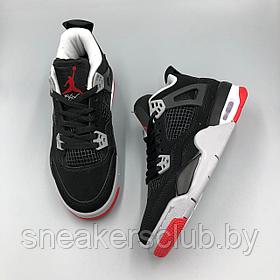 Кроссовки черные женские Nike Jordan 4/ демисезонные/ повседневные