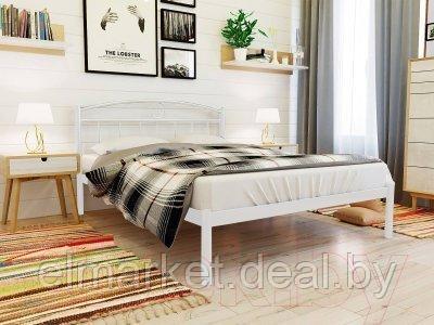 Полуторная кровать Князев Мебель Люмия белый муар - фото 1 - id-p188211689