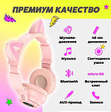 Bluetooth-наушники Borofone BO18 с кошачьими ушками Cat Ear, фото 2