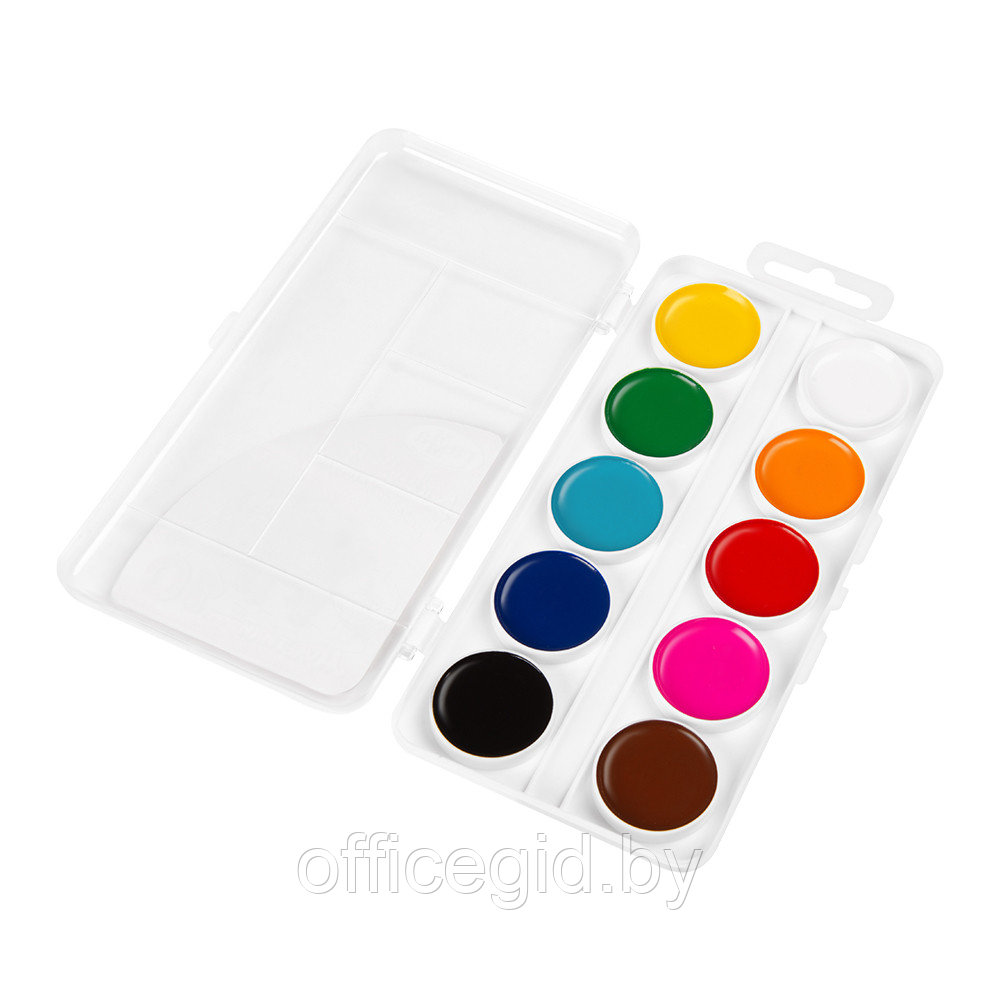 Краски акварельные "Мультики", 10 цветов, ассорти - фото 2 - id-p180648898