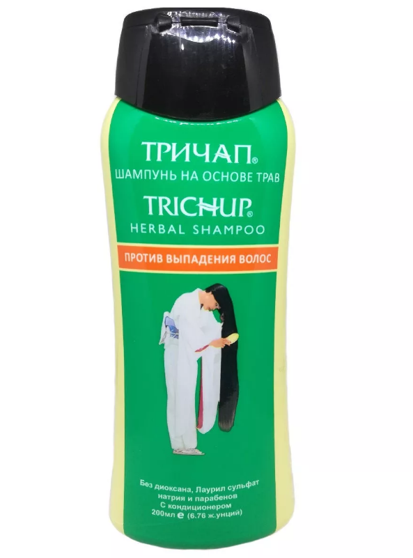 Шампунь Тричуп "Против выпадения волос" Trichup Herbal Shampoo без SLS и парабенов, 200 мл - фото 2 - id-p78496306