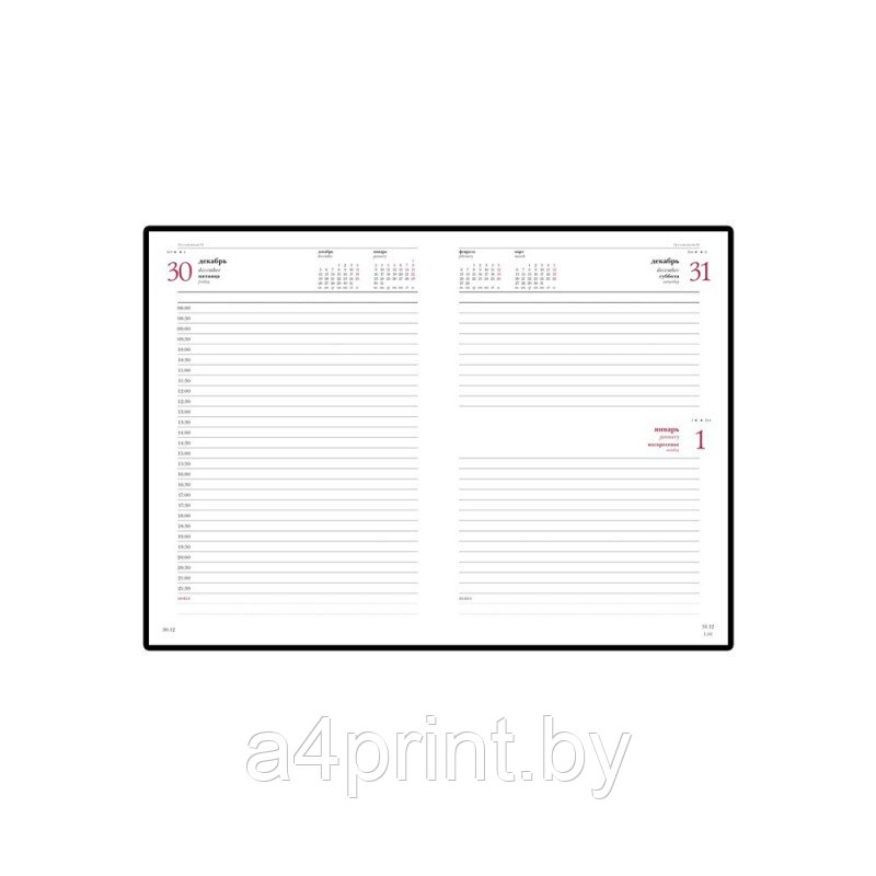 Датированные ежедневники на 2024г Бренда "Альт" с логотипом Sidney Nebraska (кожа - легкий глянец), Черный - фото 2 - id-p188252468