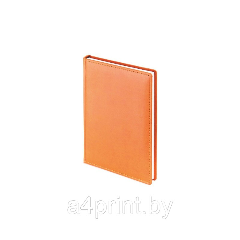 Датированные ежедневники на 2024г Бренда "Альт" с логотипом Velvet (Soft Touch), Оранжевый