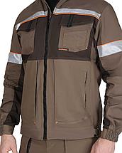 Костюм СИРИУС-РОДОС куртка, брюки, светло-коричневый с темно-коричневым, фото 2