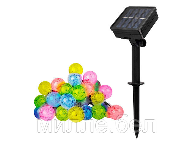 Светильник садовый на солнечной батарее SLR-G05-30M ФАZА (гирлянда, шарики, мультицв) - фото 1 - id-p188292884