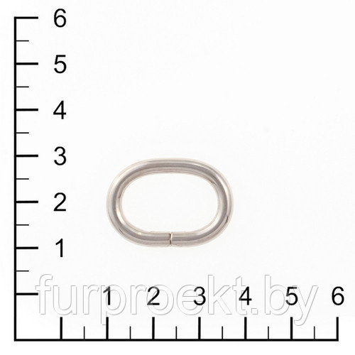 Кольцо овальное 20х12,5мм (3,6мм) никель роллинг (4665(20)) - фото 1 - id-p156610659