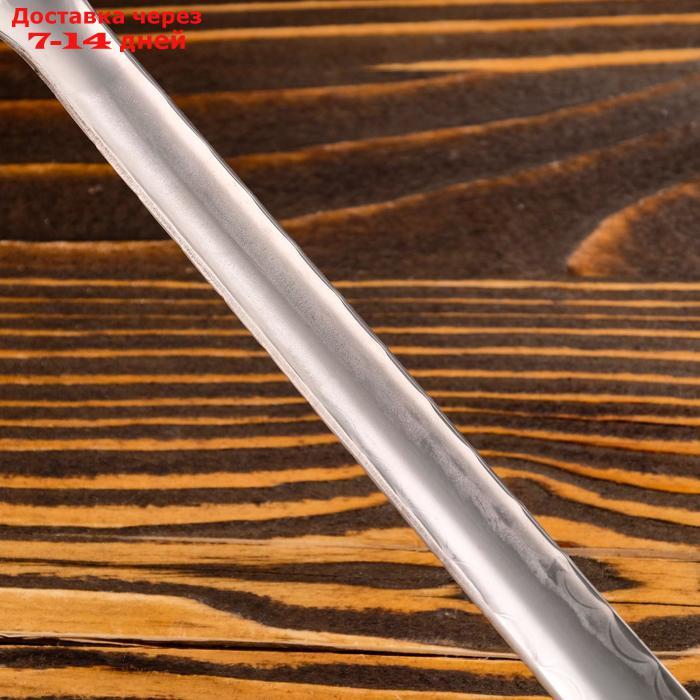 Шумовка для казана узбекская 43см, диаметр 16см, с деревянной ручкой - фото 7 - id-p188237591