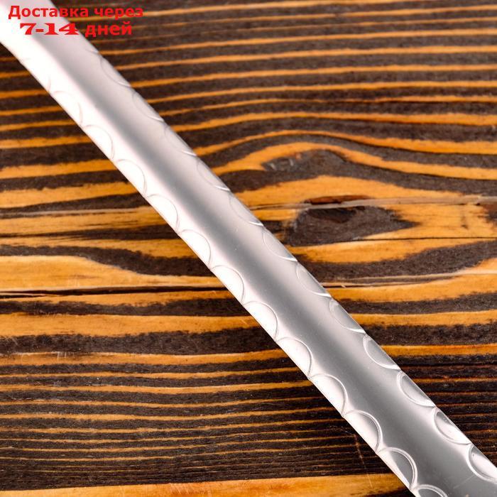 Шумовка для казана узбекская 45см, диаметр 12см, с деревянной ручкой - фото 3 - id-p188237610