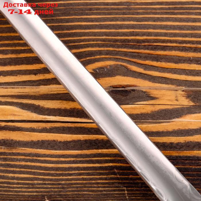 Шумовка для казана узбекская 45см, диаметр 12см, с деревянной ручкой - фото 7 - id-p188237610