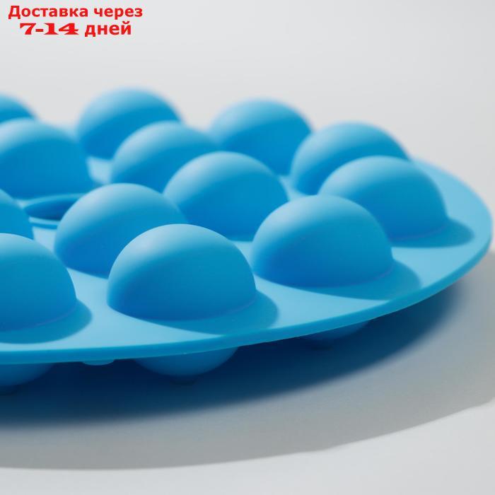 Форма для леденцов Доляна "Лолли-поп", 26×25×4 см, 18 ячеек, с палочками, цвет МИКС - фото 2 - id-p188238817