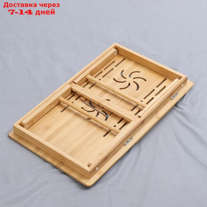 Поднос-столик для ноутбука , 55,5×32,5×22 см, бамбук - фото 6 - id-p188238054
