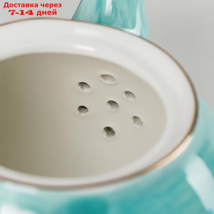 Чайник заварочный "Млечный путь", 900 мл, 20×13,5×14 см, цвет бирюза - фото 3 - id-p188237337