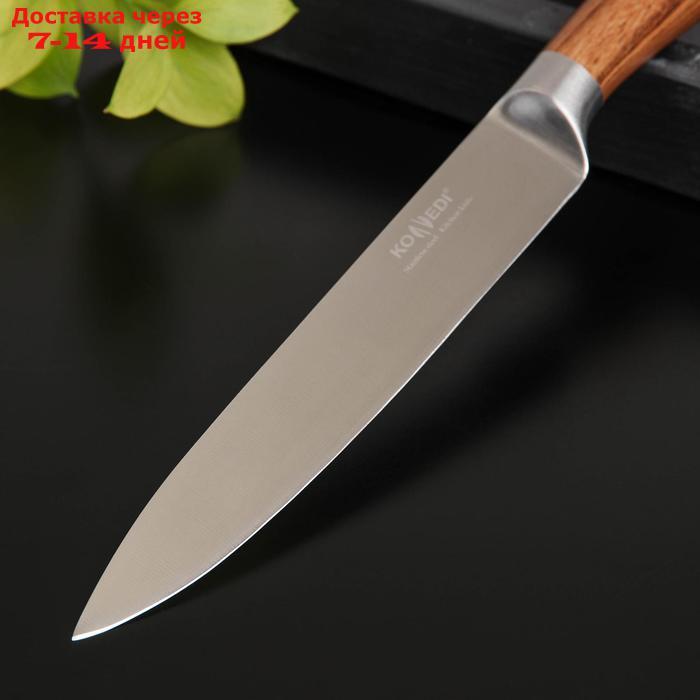 Нож кухонный Доляна Forest, шеф, лезвие 20 см - фото 2 - id-p188238286