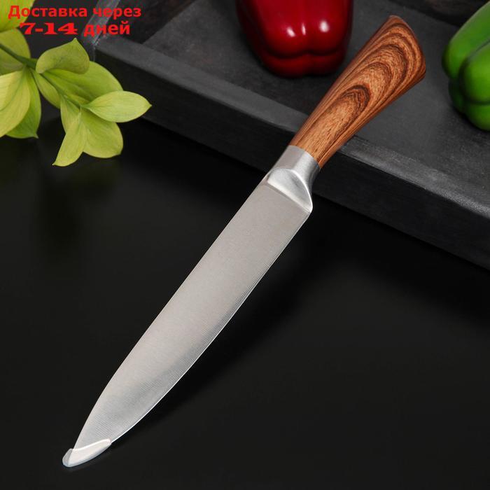 Нож кухонный Доляна Forest, шеф, лезвие 20 см - фото 4 - id-p188238286