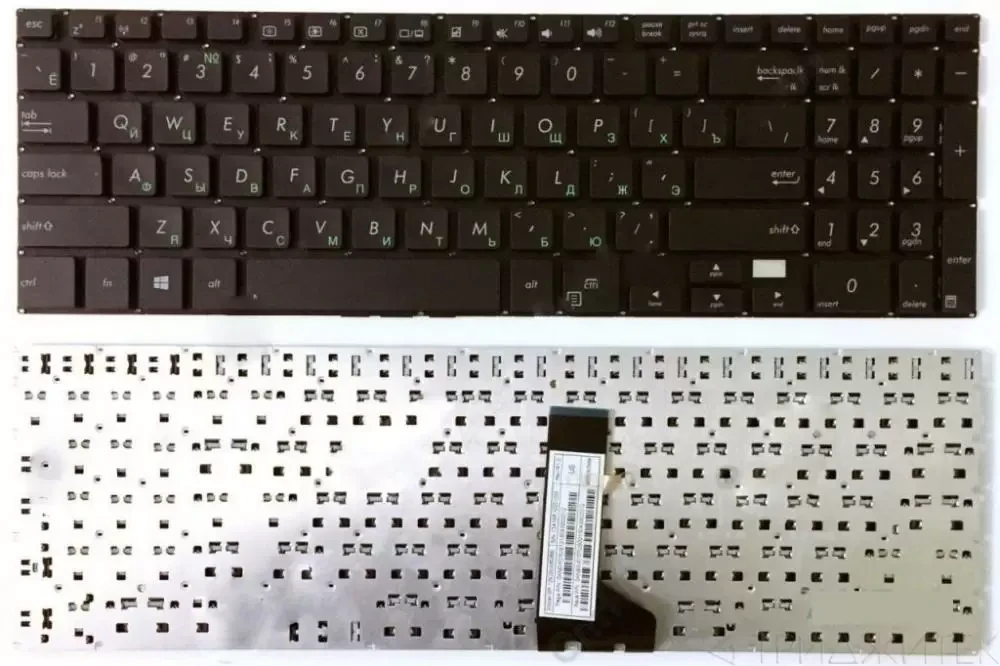 Клавиатура для ноутбука Asus PU500, PU500CA, PU551, PU551JA, PU551LA черная