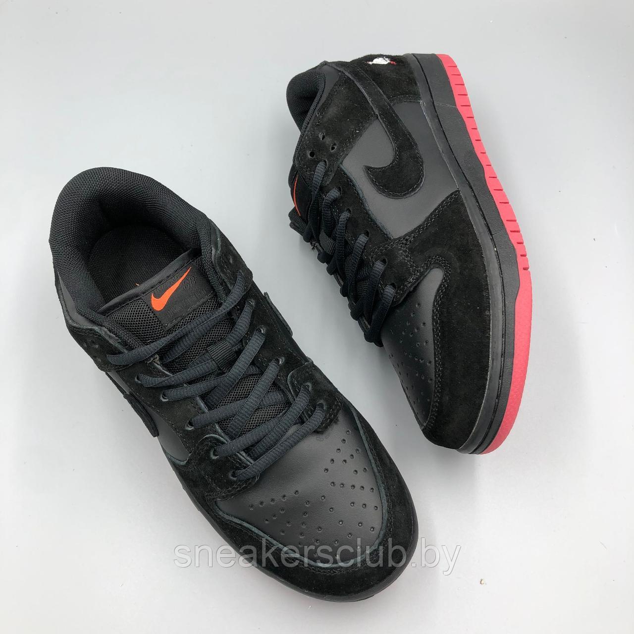 Кроссовки женские Nike SB / подростковые Nike SB черно-красные - фото 10 - id-p186002015