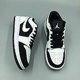Кроссовки женские Nike Jordan 1 Low / черно-белые / повседневные / подростковые / летние / осенние, фото 3