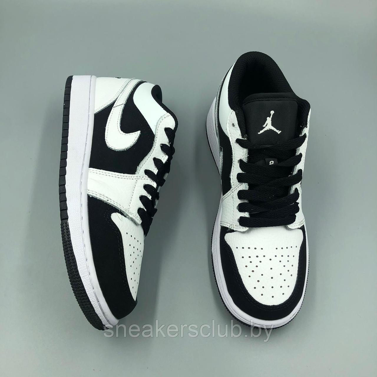 Кроссовки женские Nike Jordan 1 Low / черно-белые / повседневные / подростковые / летние / осенние - фото 3 - id-p184887998