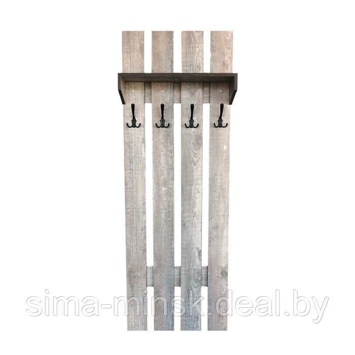 Вешалка «Грейвуд», 600 × 250 × 1694 мм, цвет пайн бетон тёмный - фото 1 - id-p188318631