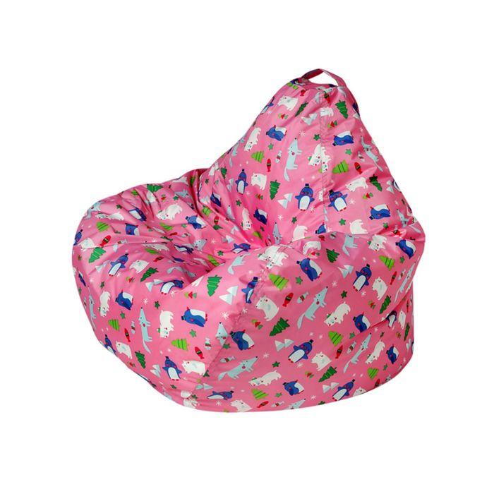 Кресло-мешок Малыш d70/h80 цв Zoopark pink (нейлон розовый) (1) - фото 1 - id-p188319023