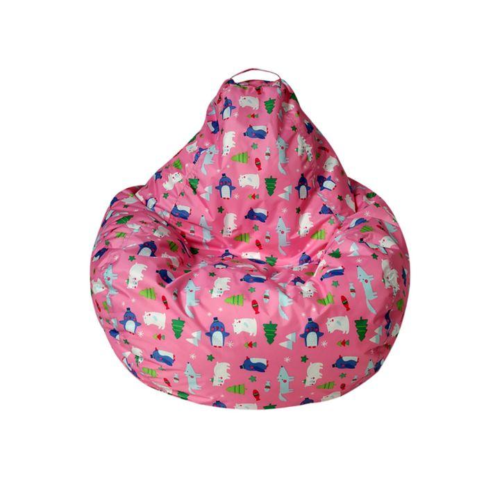 Кресло-мешок Малыш d70/h80 цв Zoopark pink (нейлон розовый) (1) - фото 3 - id-p188319023