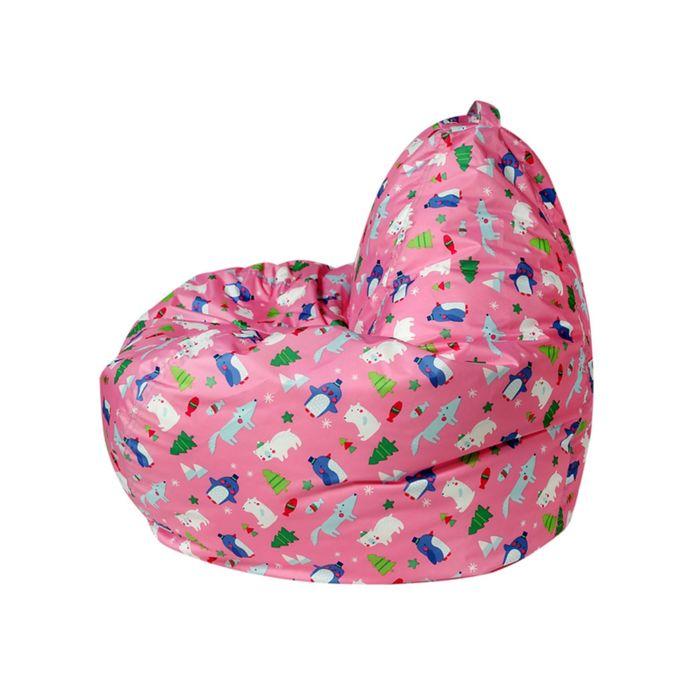 Кресло-мешок Малыш d70/h80 цв Zoopark pink (нейлон розовый) (1) - фото 4 - id-p188319023