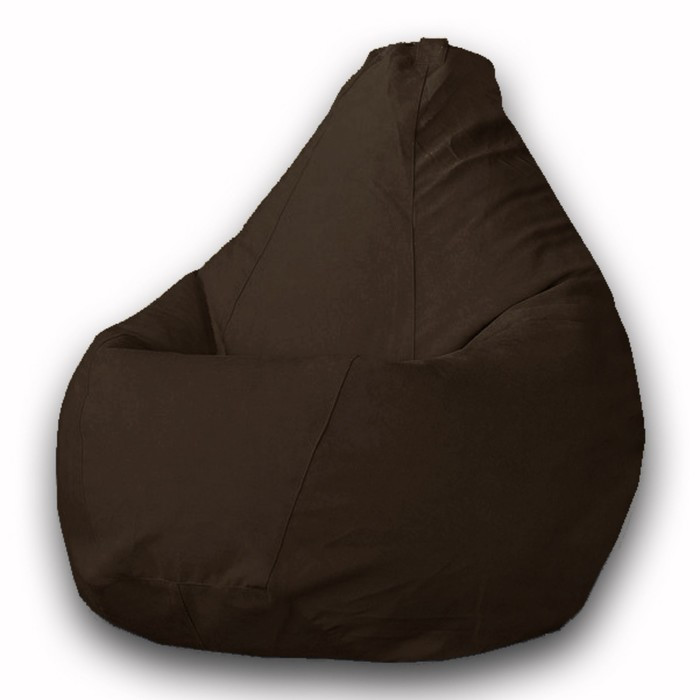 Кресло-мешок «Груша» Позитив Modus, размер XL, диаметр 95 см, высота 125 см, велюр, цвет коричневый - фото 1 - id-p188320209