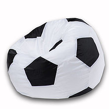 Кресло-мешок «Мяч», размер 70 см, ткань нейлон, цвет белый, черный