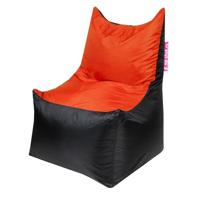 Кресло - мешок «Трон», ширина 70 см, глубина 70 см, высота 110 см, цвет оранжевый - фото 1 - id-p188319466