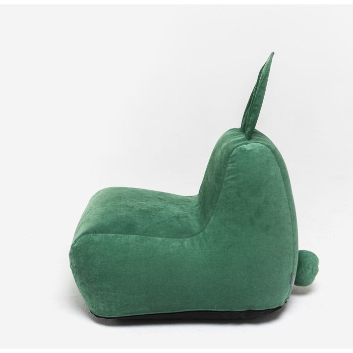 Кресло-мешок «Зайчик», размер 80x90 см велюр, цвет зелёный - фото 3 - id-p188320375