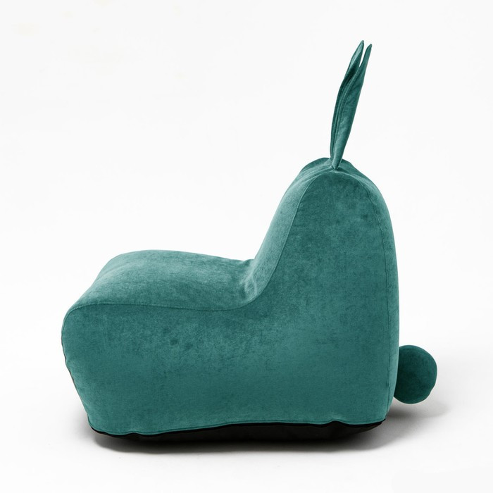 Кресло-мешок «Зайчик», размер 80x90 см велюр, цвет изумруд - фото 3 - id-p188320376