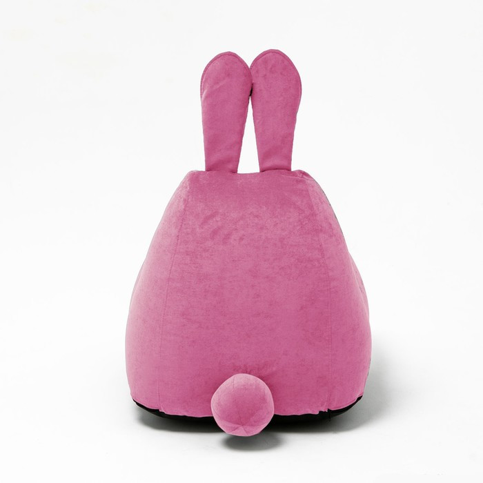 Кресло-мешок «Зайчик», размер 80x90 см велюр, цвет розовый - фото 4 - id-p188320381