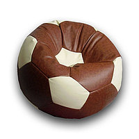 Кресло-мешок «Мяч», размер 70 см, см, искусственная кожа, коричневый, бежевый