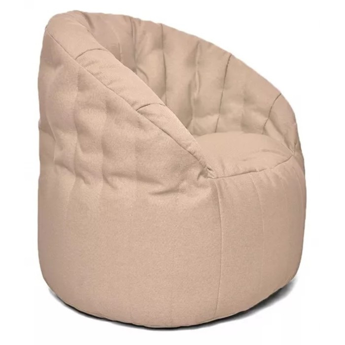 Кресло Челси, размер 85х85 см, ткань ткань рогожка, цвет молочный - фото 2 - id-p188320530