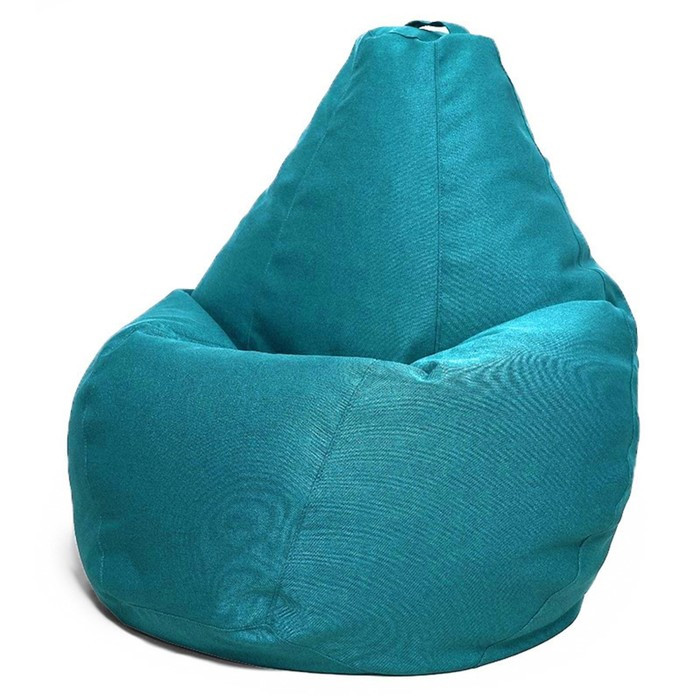 Кресло-мешок «Груша» Позитив, размер L, диаметр 80 см, высота 100 см, рогожка, цвет голубой - фото 1 - id-p188319757