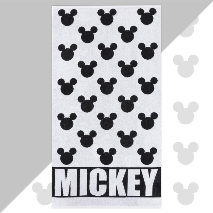 Полотенце махровое Mickey "Микки Маус", белый, 70х130 см, 100% хлопок, 420гр/м2 - фото 1 - id-p188321146