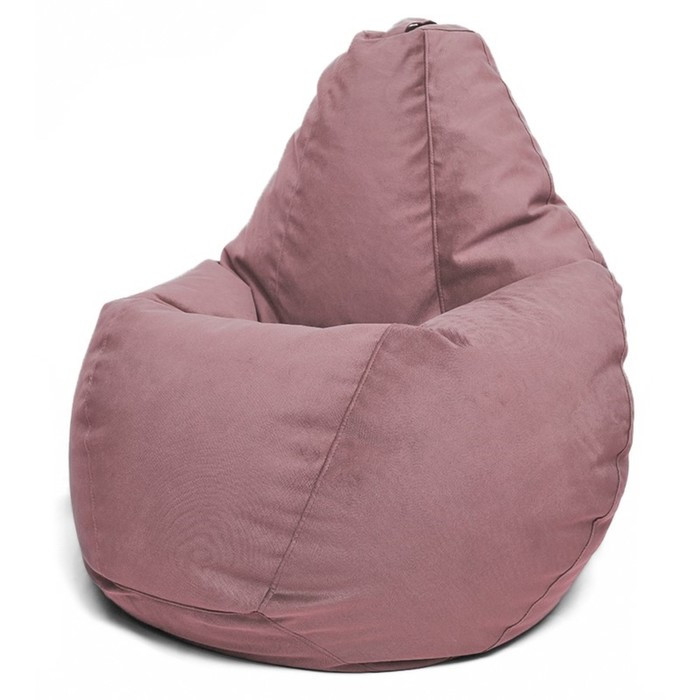 Кресло-мешок «Груша» Позитив Luma, размер XL, диаметр 95 см, высота 125 см, велюр, цвет коричневый - фото 1 - id-p188320053