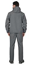 Костюм СИРИУС-АЗОВ с капюшоном серый софтшелл пл 350 г/кв.м, фото 3