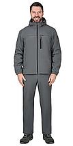 Костюм СИРИУС-АЗОВ с капюшоном серый софтшелл пл 350 г/кв.м, фото 2
