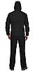 Костюм СИРИУС-АЗОВ с капюшоном черный софтшелл пл 350 г/кв.м, фото 2