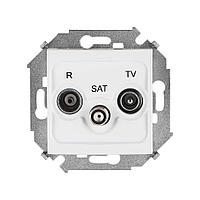 1591466-030 Розетка R-TV-SAT одиночная белого цвета