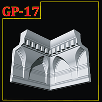 Угол декоративный для плинтуса GLANZEPOL GP17