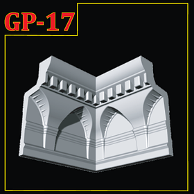 Угол декоративный для плинтуса  GLANZEPOL GP17
